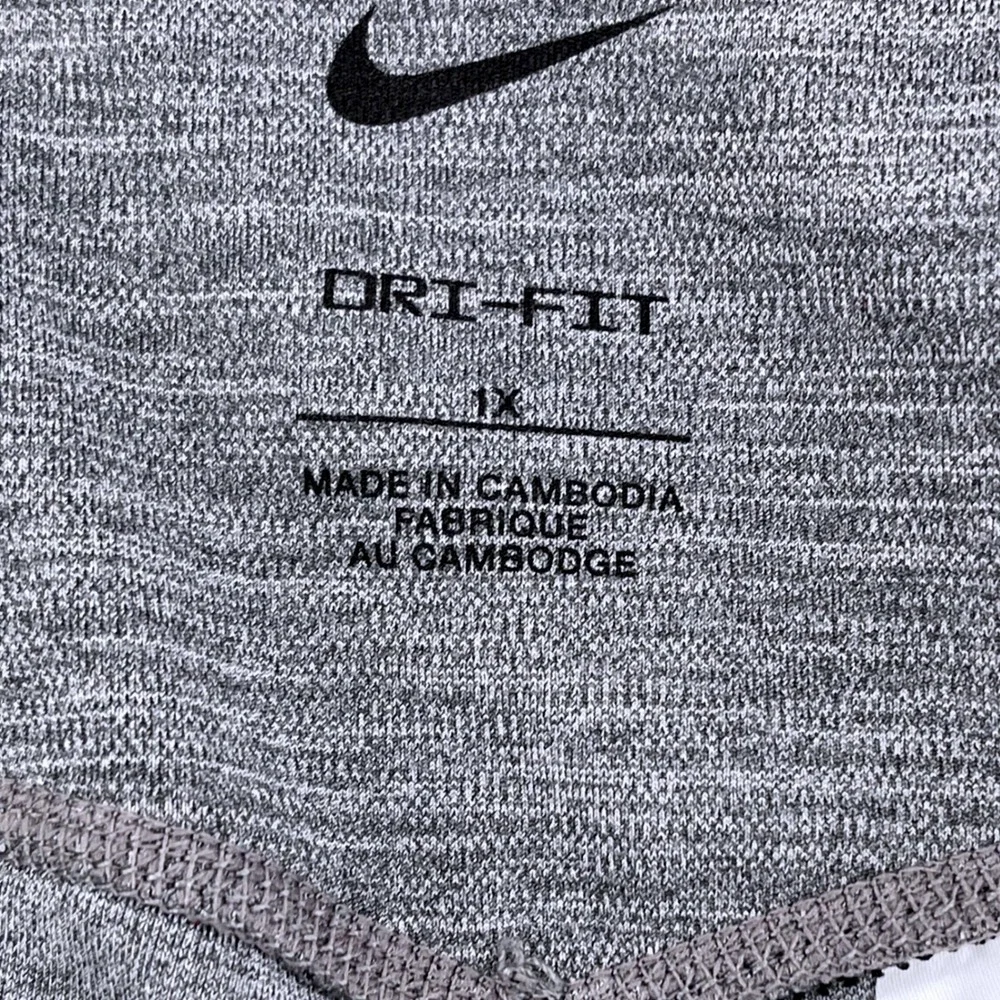 Nike One Dri FIT High Waisted 7/8 Leggings Womens 1X Plus Carbon Gray DD0345-068